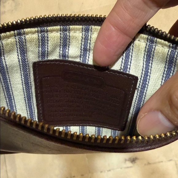 Vintage Coach Skinny Wallet Case Pouch Mahogany 7170 - Picture 5 of 5